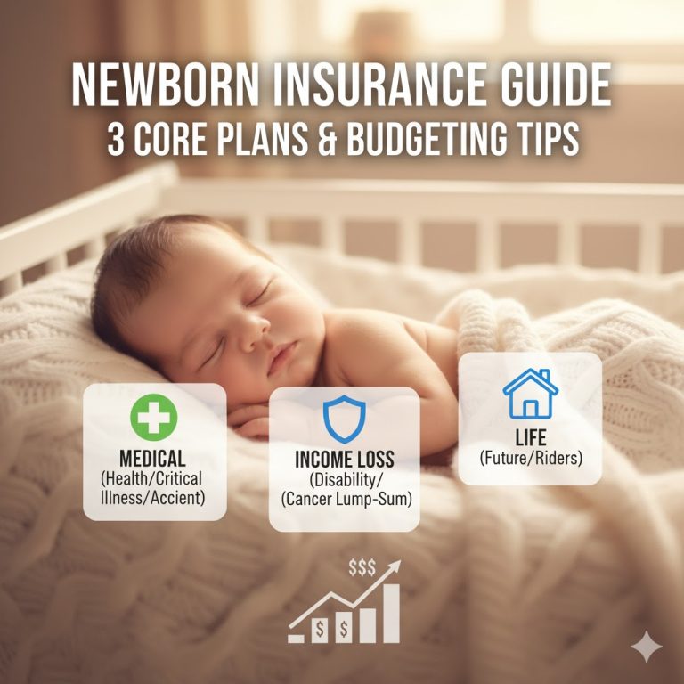 新手爸媽必看！新生兒保單規劃懶人包：3大險種 vs 預算分配原則