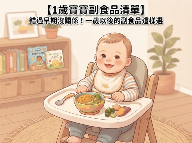 【1歲寶寶副食品清單】錯過早期沒關係！一歲以後的副食品這樣選
